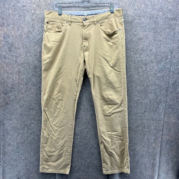 Peter Millar Pants Mens 33 Khaki Five Pocket Stretch MS20B39 Ultimate Sateen - Picture 1 of 11